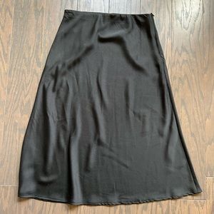 Black, midi skirt